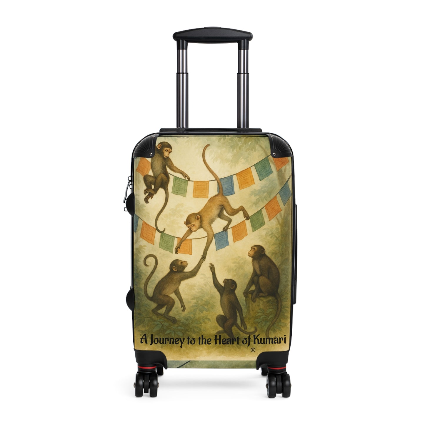 Sacred Courtyard Spinner Suitcase by The Nayampalli House® | Lightweight, Durable Luggage with TSA Approved Lock