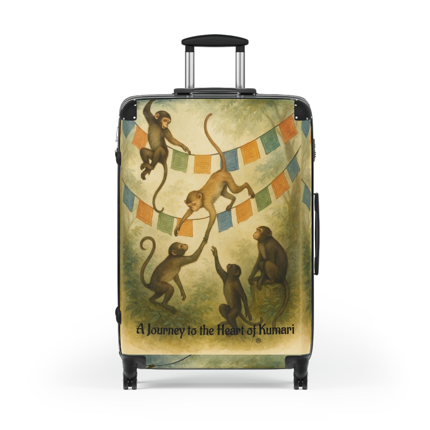 Sacred Courtyard Spinner Suitcase by The Nayampalli House® | Lightweight, Durable Luggage with TSA Approved Lock