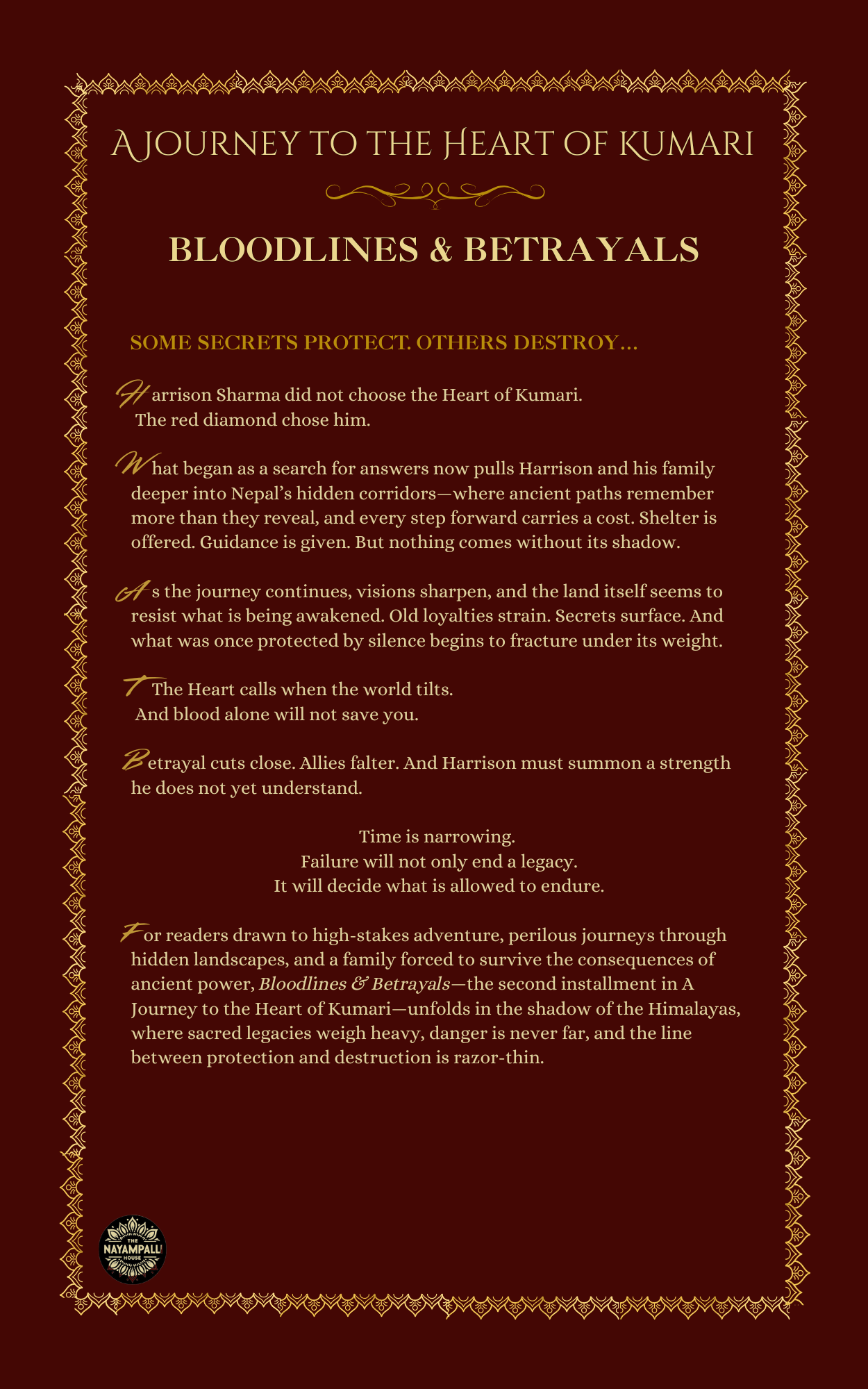 Bloodlines and Betrayals (Ebook) — Book II of A Journey to the Heart of Kumari